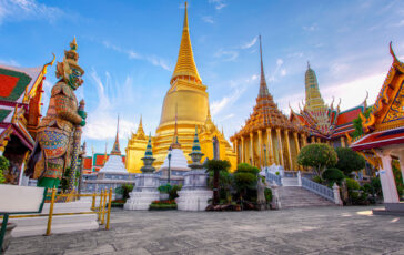 Wat Phra Kaew Ancient temple in bangkok Thailand
